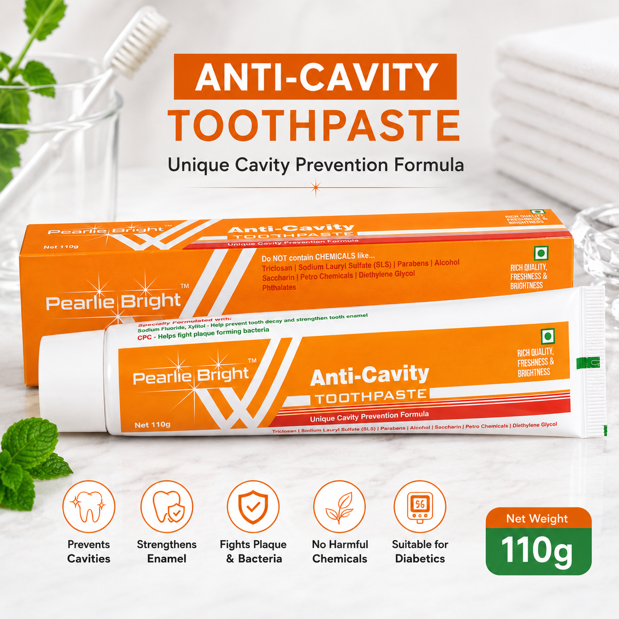 Pearlie Bright Anticavity Toothpaste
